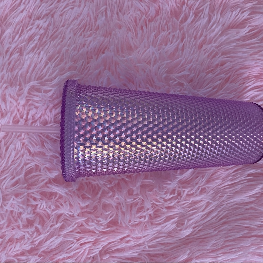 Purple iridescent tumbler cup